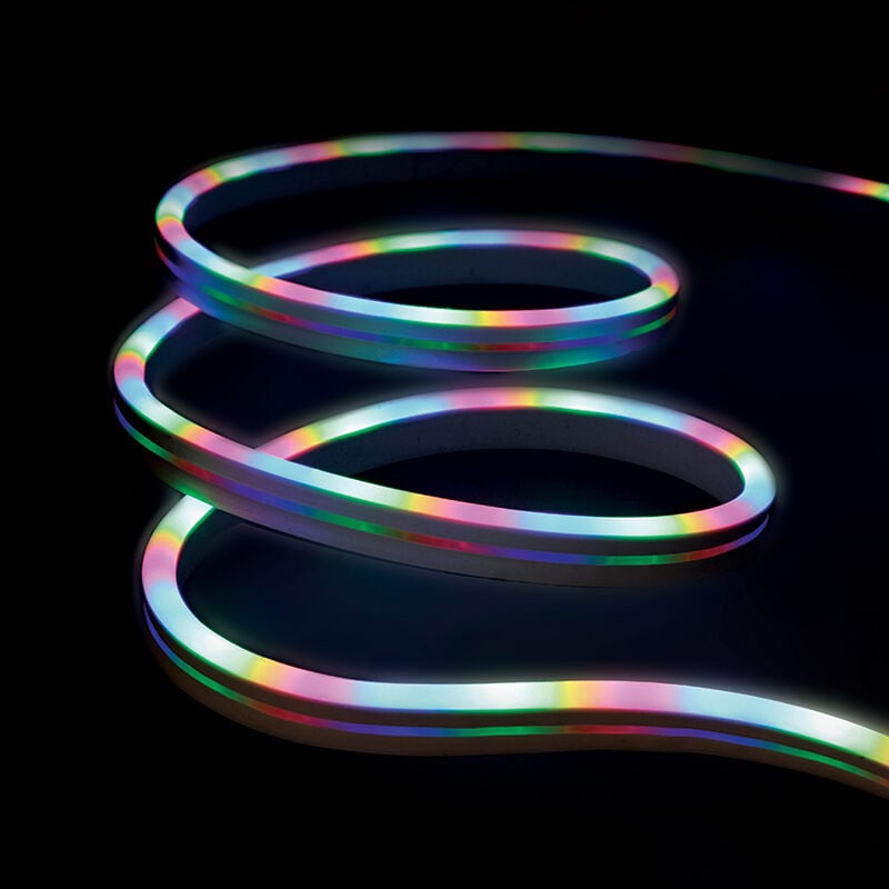 Monster Neon Flow Multi-Color LED Light Strip with USB Plug-in and Remote, 6.5 ft., , hires