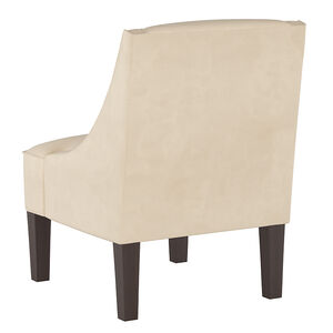 Skyline Furniture Swoop Arm Chair in Velvet Fabric - Pearl, , hires