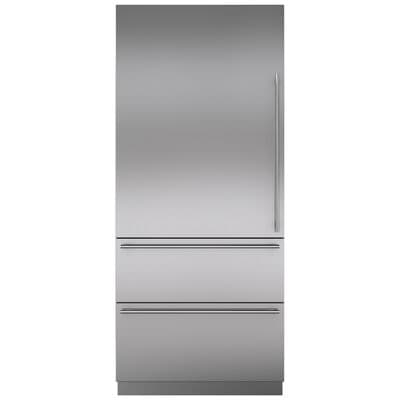 Sub-Zero Designer Series 36 in. Left Hinge Stainless Steel Tall Door Panel with Tubular Handle,  Sub-Zero Designer Series 36 in. Left Hinge Stainless Steel Tall Door Panel with Tubular Handle | 7023709
