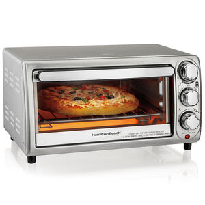 Hamilton Beach 4-Slice Toaster Oven - Stainless Steel, , hires