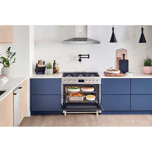 Bosch 800 Series 36 in. 3.4 cu. ft. Standard Convection Gas Range with 6 Sealed Burners - Stainless Steel, , hires