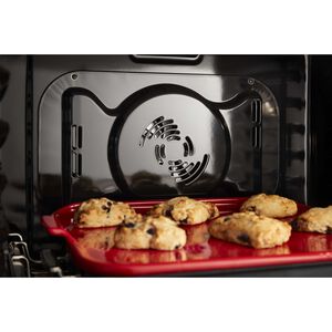 KitchenAid 30 in. 6.4 cu. ft. Smart Speed/ Steam Electric Microwave/Wall Oven Combo with True European Convection - Stainless Steel, , hires