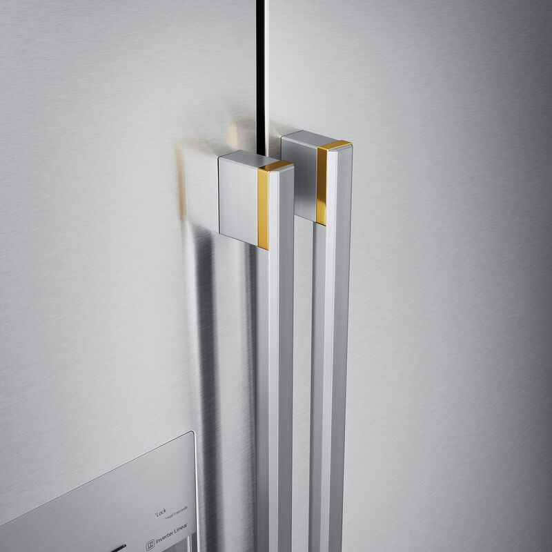 LG Signature 42 in. 25.6 cu. ft. Built-In Smart Counter Depth Side-by-Side Refrigerator with Ice & Water Dispenser - Stainless Steel, , hires