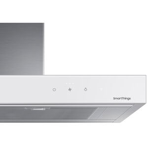 Samsung 30 in. Smart Convertible Chimney Style Range Hood with 630 CFM, 4 Fan Speeds & 1 LED Light - White, , hires