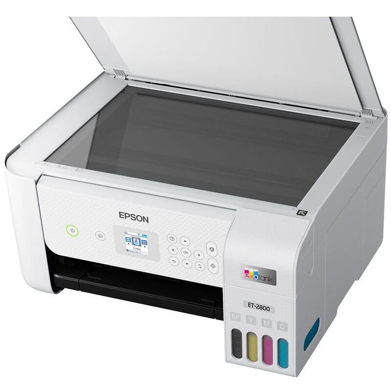 Epson - EcoTank ET-2800 Wireless Color All-in-One Inkjet Cartridge-Free Supertank Printer - White, , hires