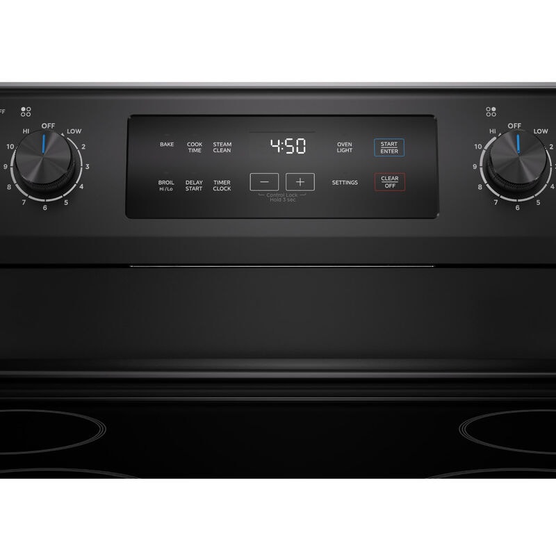 Midea 30 in. 6.3 cu. ft. Electric Range with Radiant Burners - Black, Black, hires