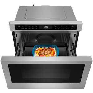 KitchenAid 24 in. 1.3 cu. ft. 950W Drawer Microwave with Sensor Cooking - Stainless Steel with PrintShield Finish, , hires