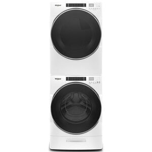 Whirlpool 27 in. 7.4 cu. ft. Stackable Gas Dryer with Sensor Dry, Sanitize & Steam Cycle - White, , hires