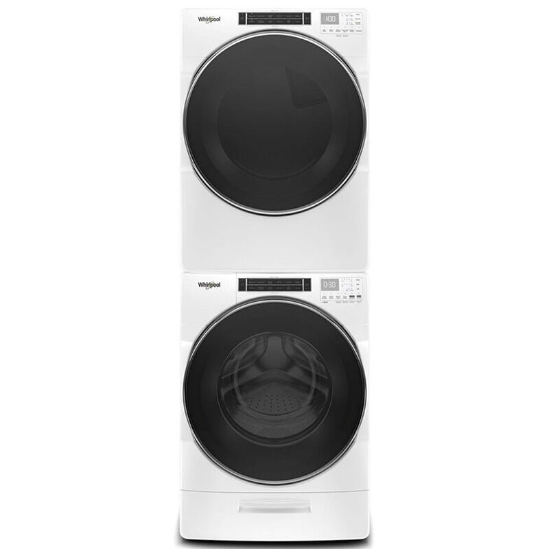 Whirlpool 27 in. 7.4 cu. ft. Stackable Gas Dryer with Sensor Dry, Sanitize & Steam Cycle - White, , hires