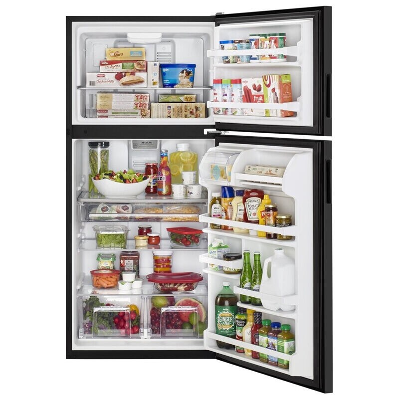 Maytag 33 in. 20.5 cu. ft. Top Freezer Refrigerator - Black Ice, Black Ice, hires