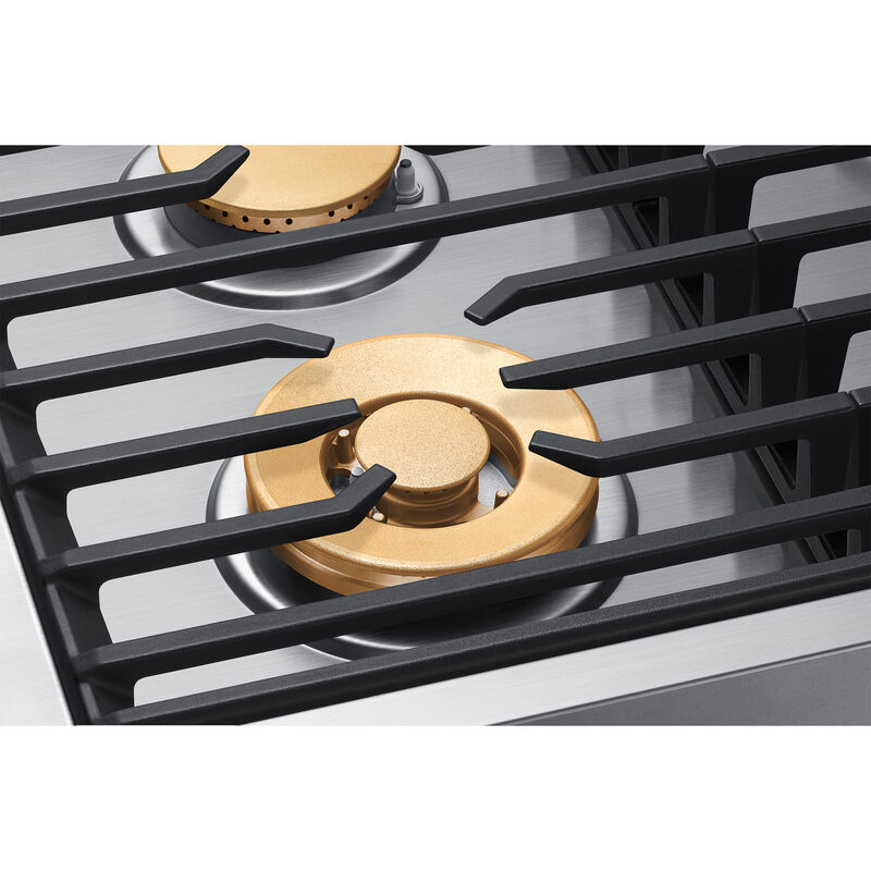 Dacor Contemporary Series 30 in. 4-Burners Smart Natural Gas Cooktop with SimmerSear Brass Burner & Power Burner - Silver Stainless, , hires