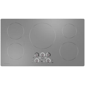 Monogram 36 in. 5-Burner Smart Induction Cooktop with Power Burner - Silver, , hires