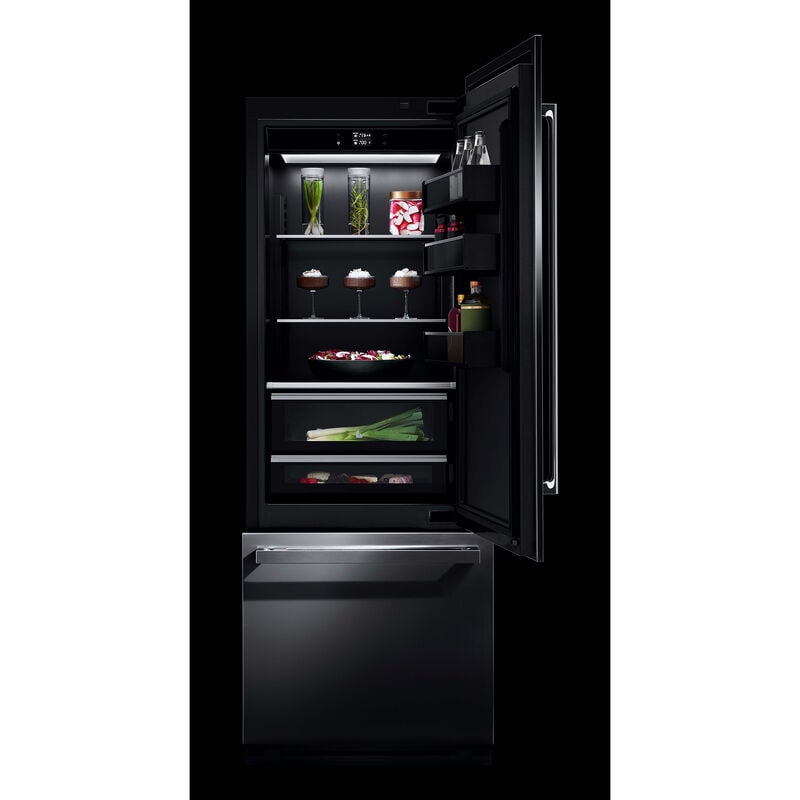 JennAir 30 in. 16.2 cu. ft. Built-In Counter Depth Bottom Freezer Refrigerator with Internal Water Dispenser - Custom Panel Ready, , hires