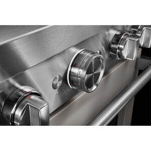 KitchenAid 30 in. 4.1 cu. ft. Smart True European Convection Dual Fuel Range with 4 Sealed Burners - Milkshake, , hires