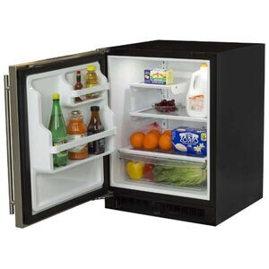 Marvel Low Profile Series 24 in. 4.6 cu. ft. Left-Hinged Built-In Undercounter Refrigerator - Stainless Steel, , hires