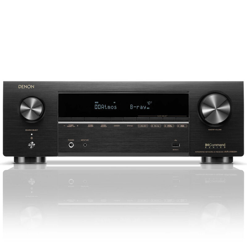 Denon 7.2 Ch. 175W 8K AV Receiver with Built-In HEOS - Black, , hires