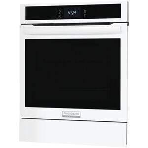 Frigidaire Gallery 24 in. 2.8 cu. ft. Steam Electric Single Wall Oven with True European Convection - White, White, hires