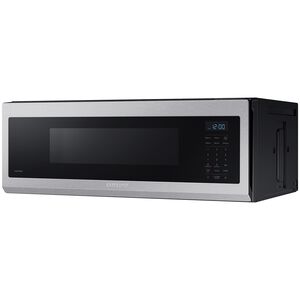 Samsung 30 in. 1.1 cu. ft. 1100W Low Profile Smart Over-the-Range Microwave with 400 CFM - Stainless Steel, Stainless Steel, hires