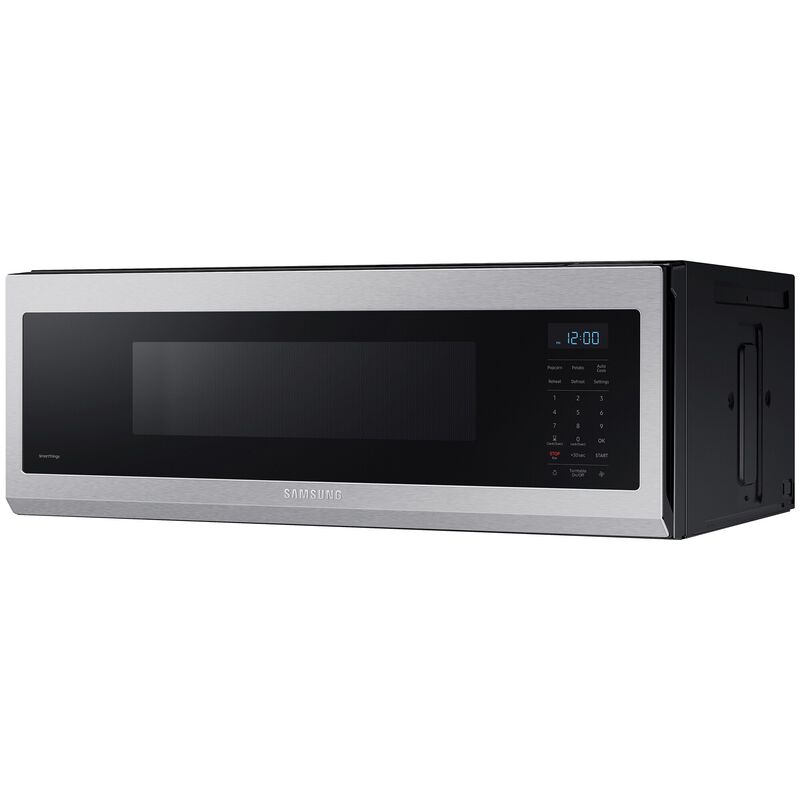Samsung 30 in. 1.1 cu. ft. 1100W Low Profile Smart Over-the-Range Microwave with 400 CFM - Stainless Steel, Stainless Steel, hires