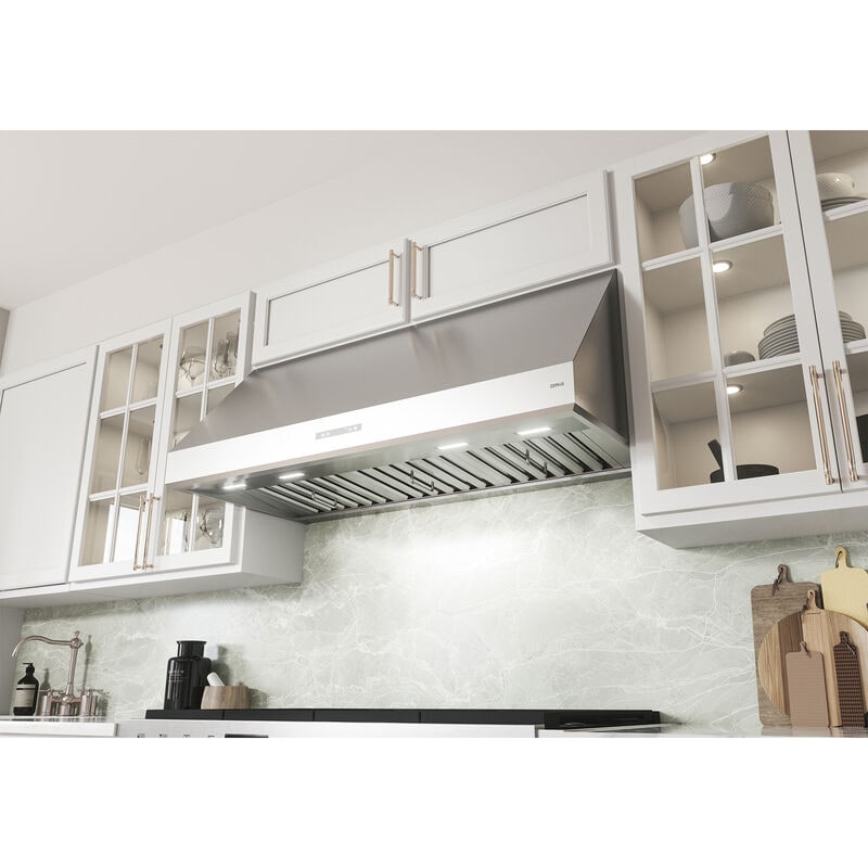 Zephyr 36 in. Convertible Canopy Pro Style Style Range Hood with 700 CFM, 6 Fan Speeds & 2 LED Lights - Stainless Steel, , hires