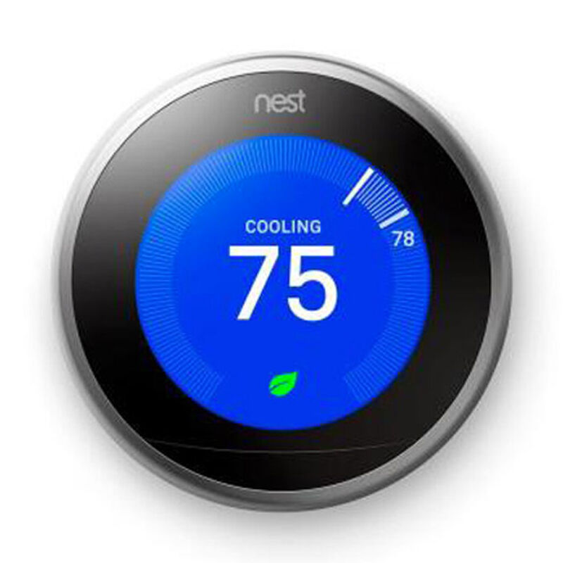 Google Learning Thermostat Generation) - Stainless | P.C. Richard & Son