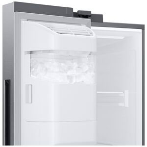 Samsung Bespoke 36 in. 27.4 cu. ft. Smart Side-by-Side Refrigerator with Ice & Water Dispenser - Fingerprint Resistant Stainless Steel, , hires