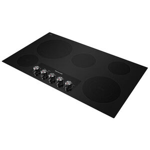 KitchenAid 36 in. 5-Burner Electric Cooktop with Simmer Burner & Power Burner - Black, , hires