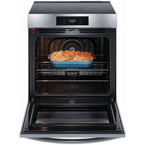 Frigidaire Gallery Series 30 in. 6.2 cu. ft. Air Fry True European Convection Steam Slide-In Electric Range with 5 Induction Burners - Stainless Steel, , hires
