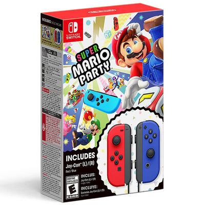 Super Mario Party + Red & Blue Joy-Con Bundle - $39.98 Savings | HACNADFJACF3