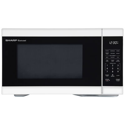 Sharp 21 in. 1.1 cu. ft. Countertop Microwave with 11 Power Levels - White | SMC1161KW