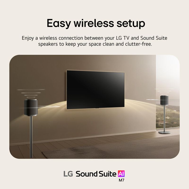 LG Sound Suite Wireless Spatial Speaker with Dolby Atmos FlexConnect - Black, , hires