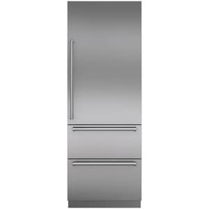 Sub-Zero Designer 30 in. 15.0 cu. ft. Built-in Smart Double-Drawers Upright Freezer with Ice-Maker & Adjustable Shelves - Custom Panel Ready, , hires