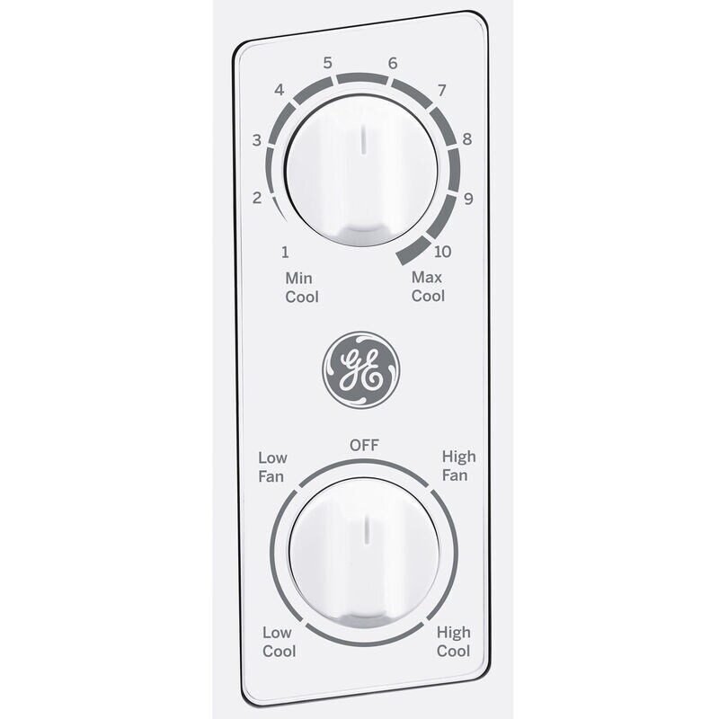 GE 5,050 BTU 115V Window Air Conditioner with 2 Fan Speeds - White, , hires