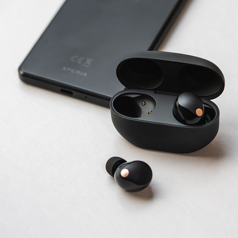 Sony WF-1000XM5 Noise Canceling Wireless Earbuds (Black) Bundle w