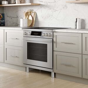 Bosch 800 Series 30 in. 3.9 cu. ft. True European Convection Electric Range with 4 Induction Burners - Stainless Steel, , hires