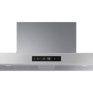 Samsung 36 in. Smart Convertible Chimney Style Range Hood with 630 CFM, 4 Fan Speeds & 1 LED Light - Gray, Gray, hires