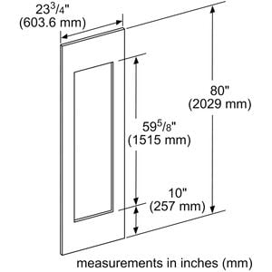 Thermador 24 in. Door Panel for Wine Storage - Stainless Steel, , hires