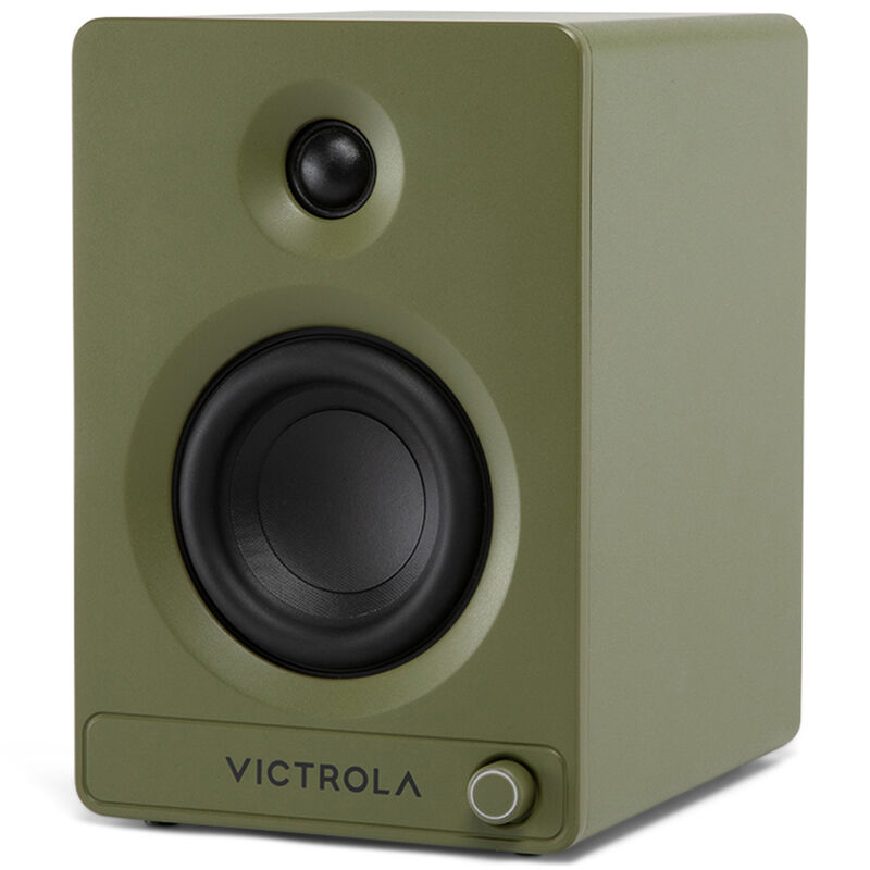 Victrola Tempo Bluetooth Bookshelf Speakers - Green, , hires