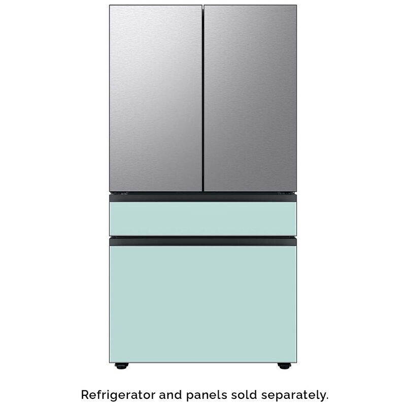 Samsung BESPOKE 4-Door French Door Bottom Panel for Refrigerators - Morning Blue Glass, , hires