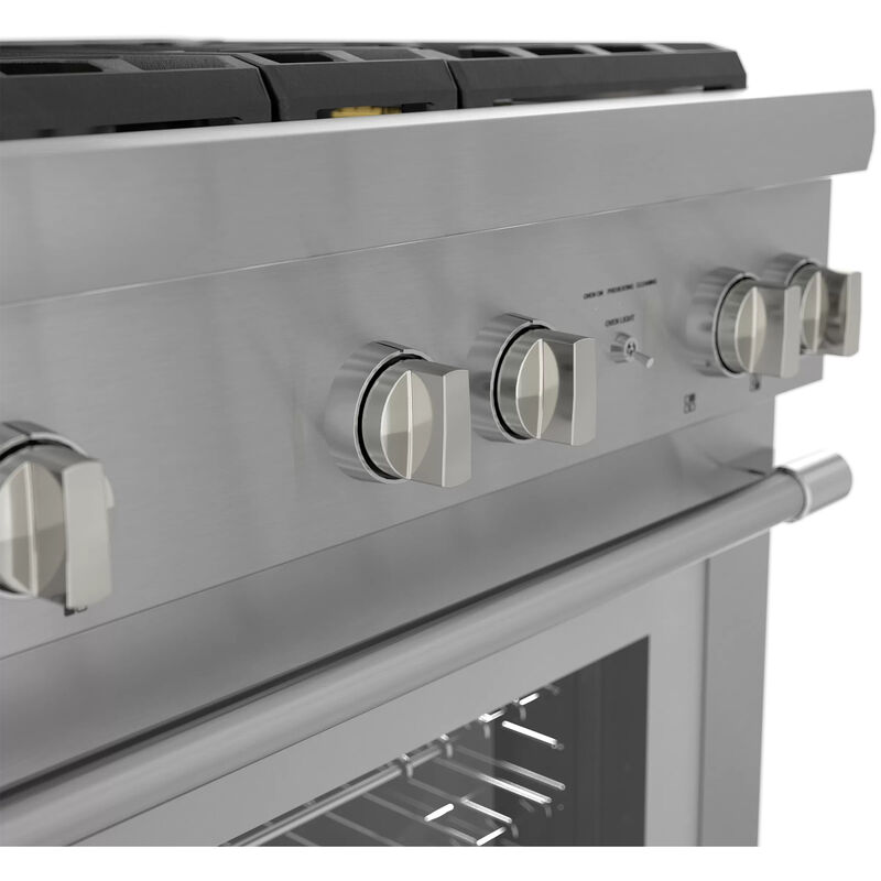 Thermador Pro Harmony Professional Series 30 in. 4.4 cu. ft. True European Convection Dual Fuel Range with 4 Sealed Burners - Stainless Steel, , hires
