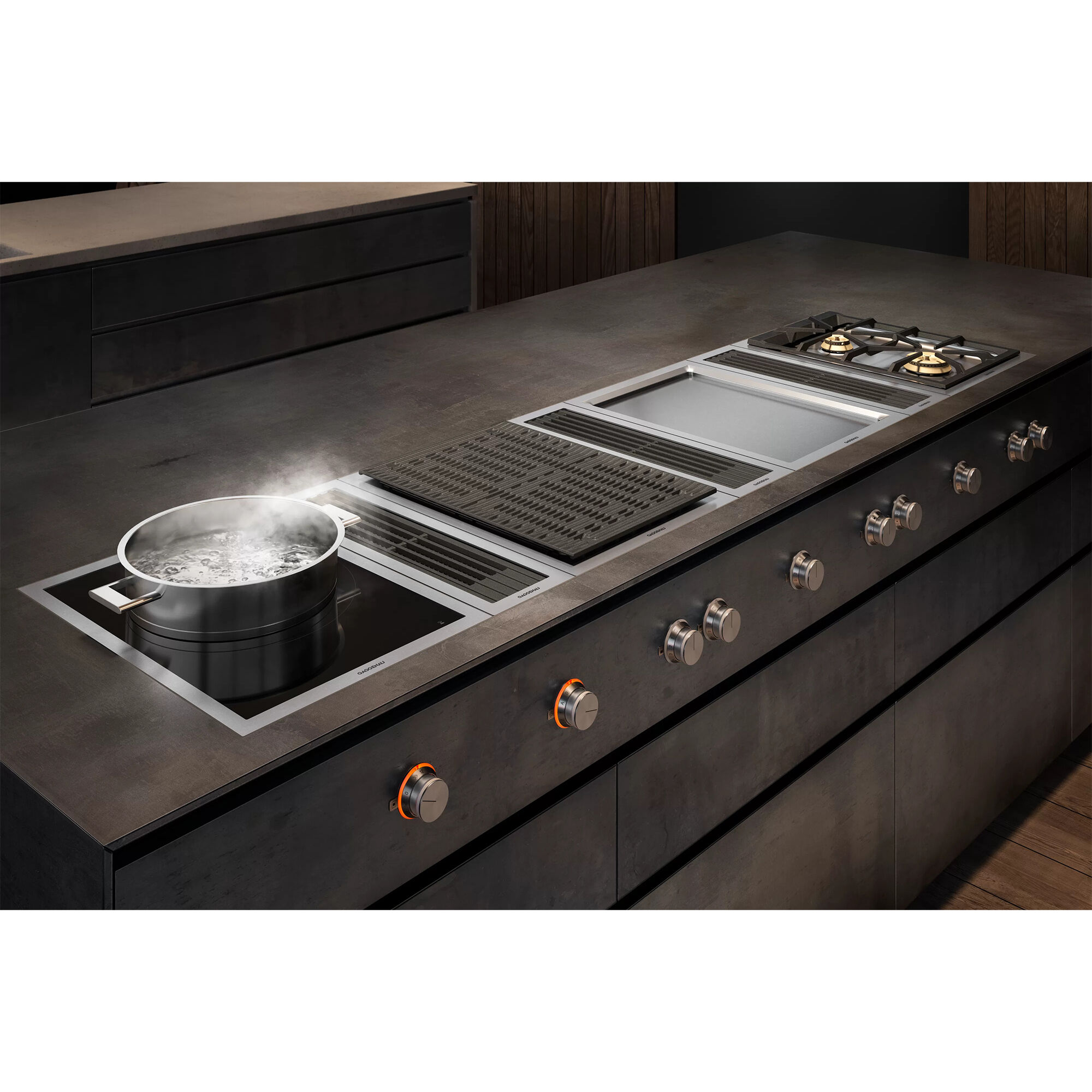 Electric cooktop shop with griddle