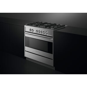 Fisher & Paykel Series 7 36 in. 4.9 cu. ft. Standard Convection Gas Range with 5 Sealed Burners - Stainless Steel, , hires