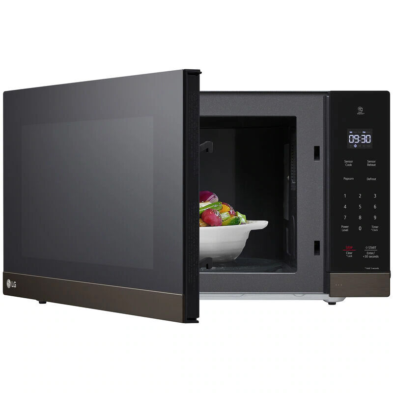 LG 24 in. 2.0 cu. ft. Countertop Microwave with 10 Power Levels & Sensor Cooking Controls - Black Stainless Steel, Black Stainless, hires