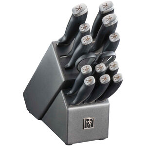 Henckels Silvercap 14 Piece Knife Block Set - Stainless Steel, , hires
