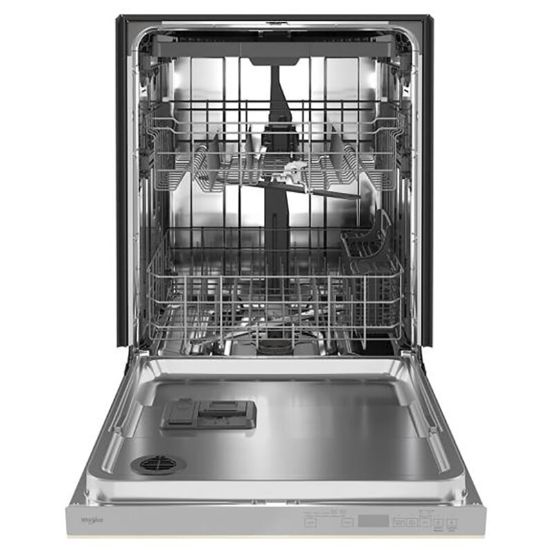 Whirlpool 24 in. Top Control Dishwasher with 47 dBa Sound Level, 3rd-Rack & Pocket - Biscuit, , hires