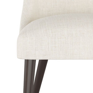 Skyline Furniture Modern Mid Century Dining Chair in Linen Fabric - Talc, , hires