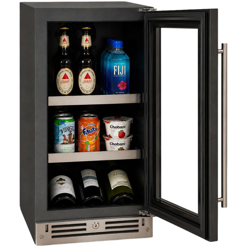 XO 15 in. Built-In/Freestanding 3.3 cu. ft. Compact Beverage Center with Adjustable Shelves & Digital Control - Stainless Steel, , hires