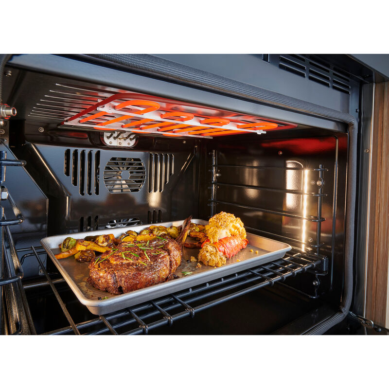 Monogram Minimalist Series 30 in. 5 cu. ft. Smart Speed Electric Single Wall Oven with True European Convection - Stainless Steel, , hires