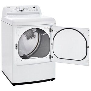 LG 27 in. 7.3 cu. ft. Gas Dryer with Delicate Cycle & Sensor Dry Technology - White, , hires