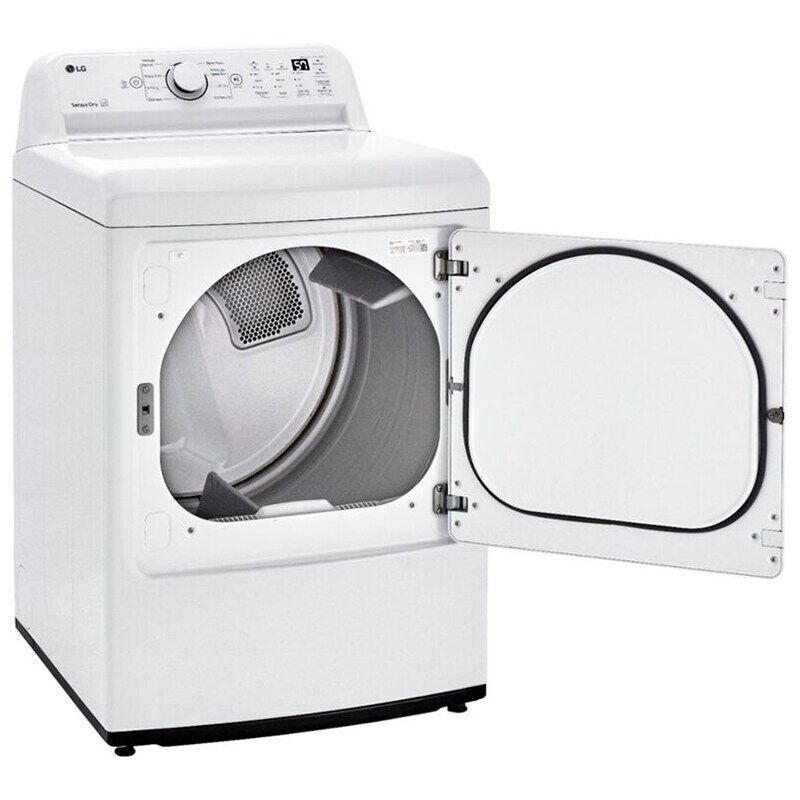 LG 27 in. 7.3 cu. ft. Gas Dryer with Delicate Cycle & Sensor Dry Technology - White, , hires